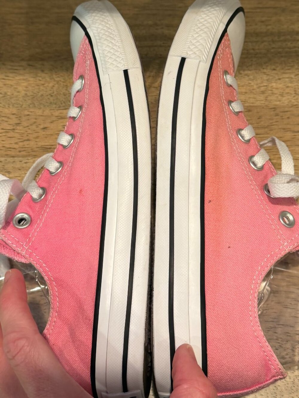 Converse Chuck Taylor All Star Low Top Pink Sneakers Womens 10 - Picture 7 of 9